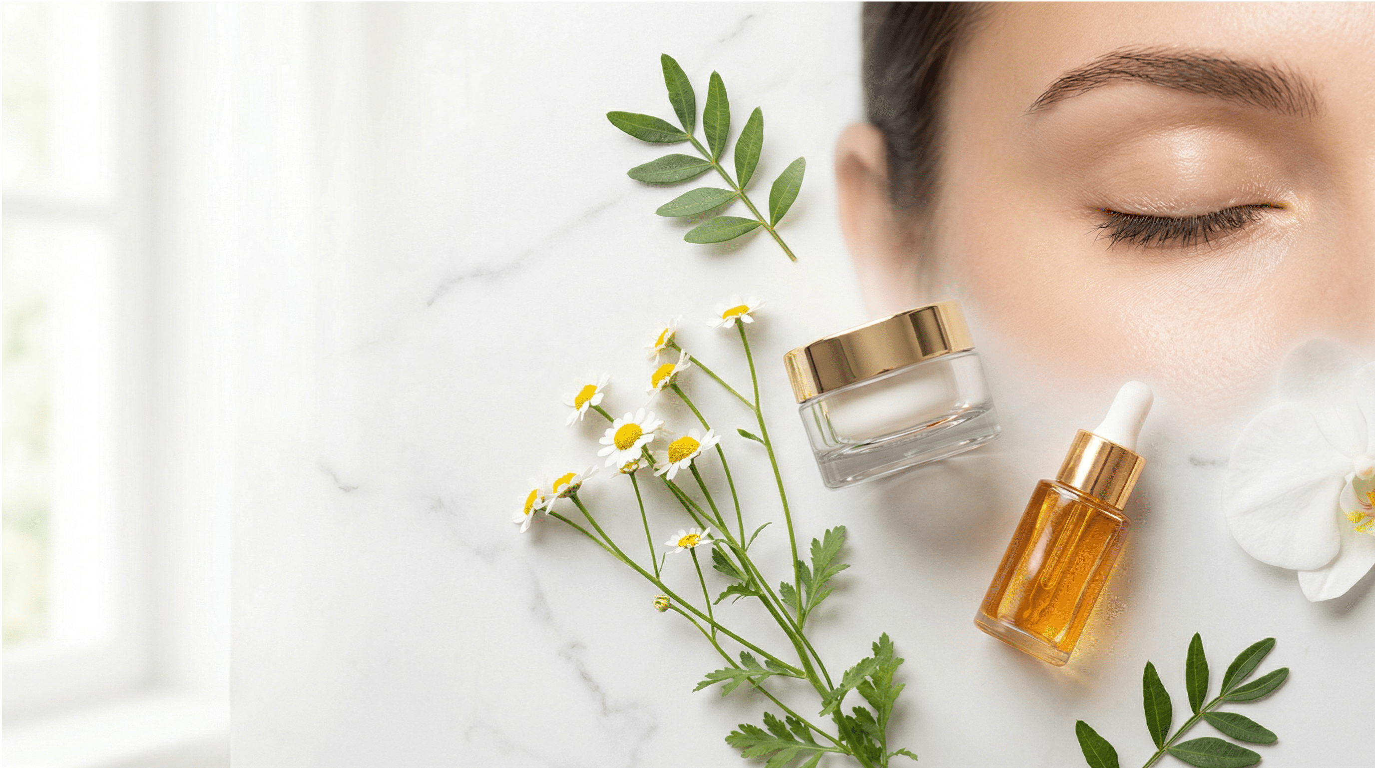 Woman applying eye care products for skincare trends